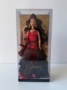 SPAIN BARBIE PUPPE DOTW DOLLS OF THE WORLD 2007 PINK LABEL MATTEL L9583 NRFB - Bild 1 von 11