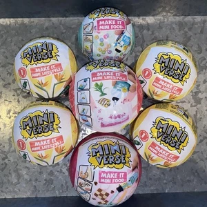 Lote De 7 Miniverse Variety-Series 1 Café, Hogar, Cena, Estilo De Vida Hazlo Mini Bolas - Imagen 1 de 16