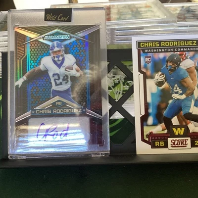 2023 Wild Card Alumination Black Chris Rodriguez Autograph SSP /25. Bonus RC add - Image 1 of 4