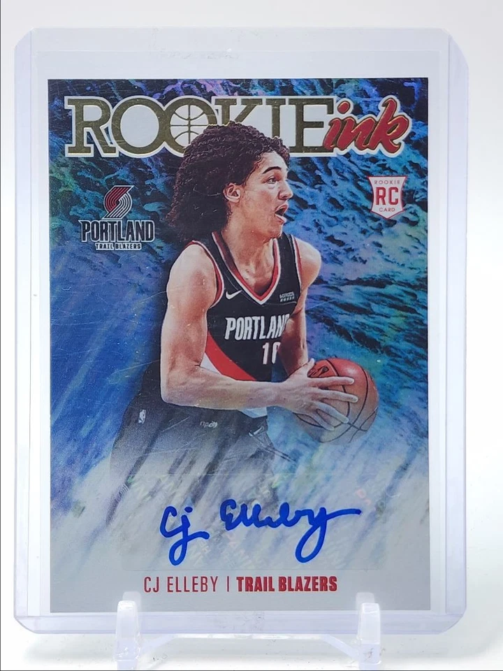 CJ ELLEBY 2020-21 NBA HOOPS ROOKIE INK AUTOGRAPH TRAIL BLAZERS RC AUTO Q4587 - Image 1 of 2