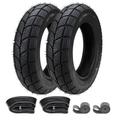 2x Winterreifen 100/90-10 61J Kenda K701 M+S + Schlauch + Felgenband für Roller - Bild 1 von 4