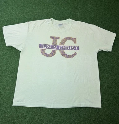 Camiseta vintage de los 90 de Jesucristo de una sola puntada de Jesús XL  Foto 1 de 4