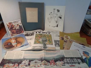 Norman Rockwell Album 1961 First Edition Doubleday Hardcover Art Book w/Extras! - Picture 1 of 23