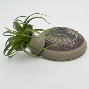 Southwestern Art Pottery Keramik Wassergefäß Krug flach Sandstein Vase signiert - Bild 1 von 10