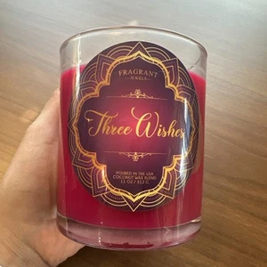 Fragrant Jewels Size 8 THREE WISHES Candle New - Picture 1 of 5