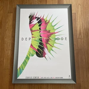 FRAMED 19x26” DEPECHE MODE 2013 Staples Center Sold Out Show Poster By Kii Arens - Picture 1 of 7