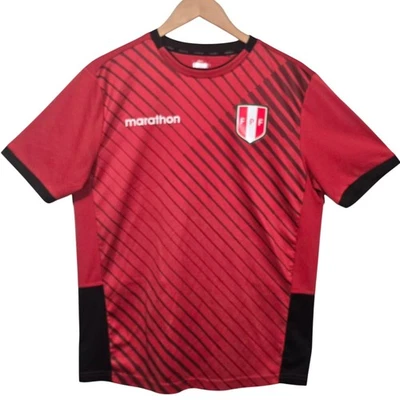 Camiseta deportiva de fútbol nacional Maratón Perú para hombre mediana roja FPF Maratón Foto 1 de 4