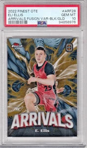 2022 Topps Finest OTE Overtime Elite FUSION BLACK GOLD PSA 10 ELI ELLIS 2/2 - Picture 1 of 3
