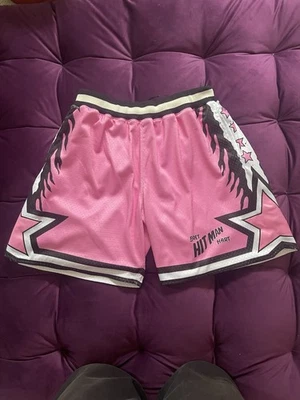 Pantalones Cortos Chalk Line Bret Hitman Rosa Hart Retro Venecia Usados Talla XL Foto 1 de 4