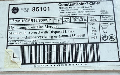 GE 85101 / CMH20MR16/830/SP - Image 1 of 4