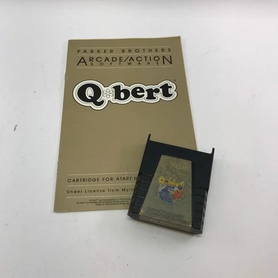 Q*bert (Atari 400, 1979) Cartridge and Manual Only - Image 1 of 4