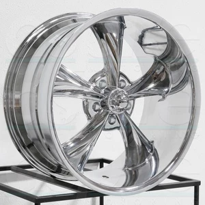 One 18x8 Ridler 695 5x114.3 0 Chrome Wheel Rim 83.82 - Picture 1 of 3