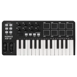 KOKKO MIDI Controller Keyboard 25 Mini 25 Key With 8 Backlit Drum Pads 8 Knobs - Picture 1 of 14