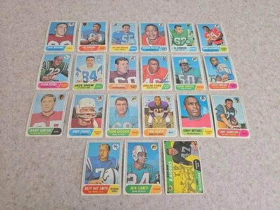 1968 Topps Football Single Cards Your Choice  - Image 1 of 4