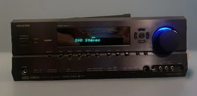 Onkyo TX-SR604 7.1 HDMI Home Theater Surround Amp Receiver Unifier Remote Bundle - Image 1 of 4