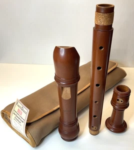 Moeck alto treble recorder flauto dolce Rottenburgh stained pearwood in pouch - Picture 1 of 12