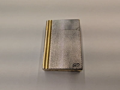 Vintage S.T. Encendedor Dupont tono plata/oro Foto 1 de 4