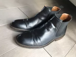 Nordstrom men black double gore boots 12 M leather  - Picture 1 of 10