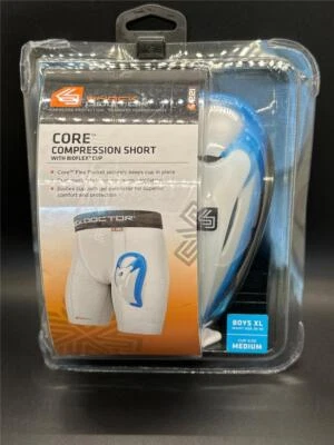 Pantalón Corto de Compresión Shock Doctor CORE con Copa Bioflex Niños Cintura XL 28-30 PULGADAS Nuevo Foto 1 de 2