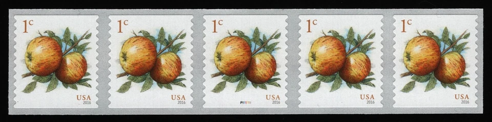 #5037 1c Albemarle Pippin Apples, PNC P111111 Mint **ANY 5=FREE SHIPPING** - Image 1 of 1