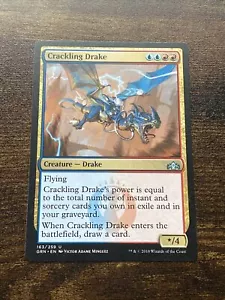 Crackling Drake 163/259 Guilds of Ravnica Magic The Gathering MTG D4508* - Picture 1 of 1