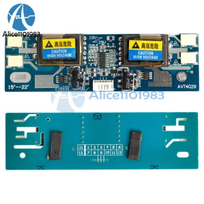 Universal CCFL Inverter LCD Monitor 4 Lamp 10-30V for Laptop 15-22" Widescreen - Image 1 of 4