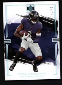 Odell Beckham JR. 2023 Base impeccabile Baltimora Ravens 15/50 - Foto 1 di 2