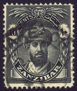 Zanzibar sc#202 Sultan Khalifa bin Harub, without Serif - Used - Bild 1 von 2