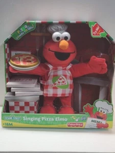 Singing Pizza Elmo Sesame Street Fisher Price Retired New in Box 2007 Works - Picture 1 of 7