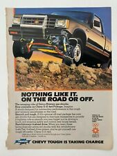 Chevy S-10 4x4 Pickups Delco/Bilstein Gas Shocks Vintage 1984 Print Ad