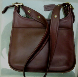 Vintage Coach Brown Leather Shoulder Bag
