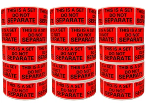 15 Rolls Packing Labels This is A Set Do Not Separate Warning Sticker 500/Roll - Picture 1 of 1