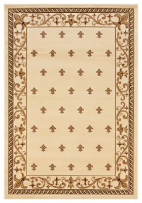 Beige Dotted Repeated Bricks Bordered Door Mat 2050 11626 - Aprx 2' 7" x 4' 2" - Image 1 of 2