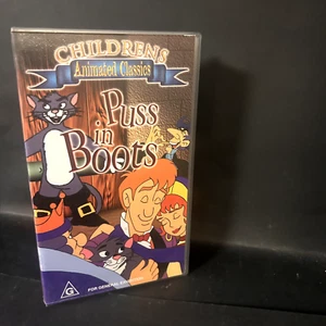 Childrens Animated Classics: Puss in Boots VHS 1993 Sml Case Tested VGC - Picture 1 of 6