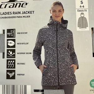 Ladies Rain Jacket Wind Resistant Waterproof Breathable Classic Fit - NEW - Picture 1 of 6