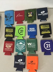 36 Stück Koozie Coozie Bierhalter Dose Flasche Getränk Knospe leicht Fußball Unikat - Bild 1 von 24