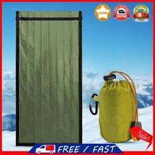 Waterproof Thermal Emergency Sleeping Bag Bivy Sack Blanket (Army Green B)