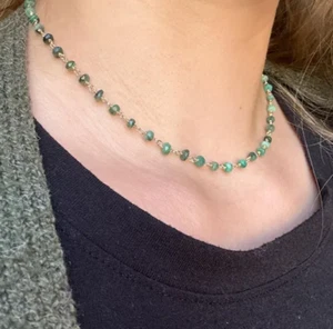 2025 NEW Green Aventurine Necklace Genuine Healing Choker Gift for Women - Picture 1 of 6