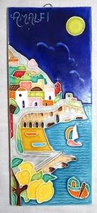 Azulejo decorado Amalfi Italia - 7,1/4 x 3 pulgadas - Excelente - Imagen 1 de 3