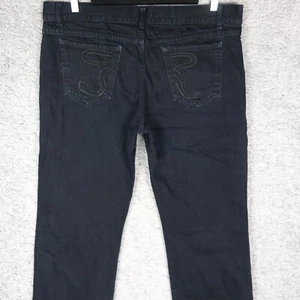 ROBERTO CAVALLI MEN'S JEANS 54 W36 L32 REGULAR STRAIGHT BLUE DENIM DISTRESSED - Picture 1 of 10