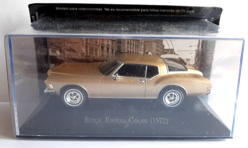 [64] DIE CAST BUICK RIVIERA COUPE 1972 GRANDES AUTOS MEMORABLESEN MÉXICO - 1/43 - Immagine 1 di 1