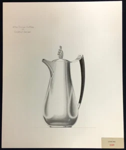 Lunt Silberschmiede moderner Stil Abendessen Kaffeekanne/Cocktail Servierer Design Foto - Bild 1 von 1