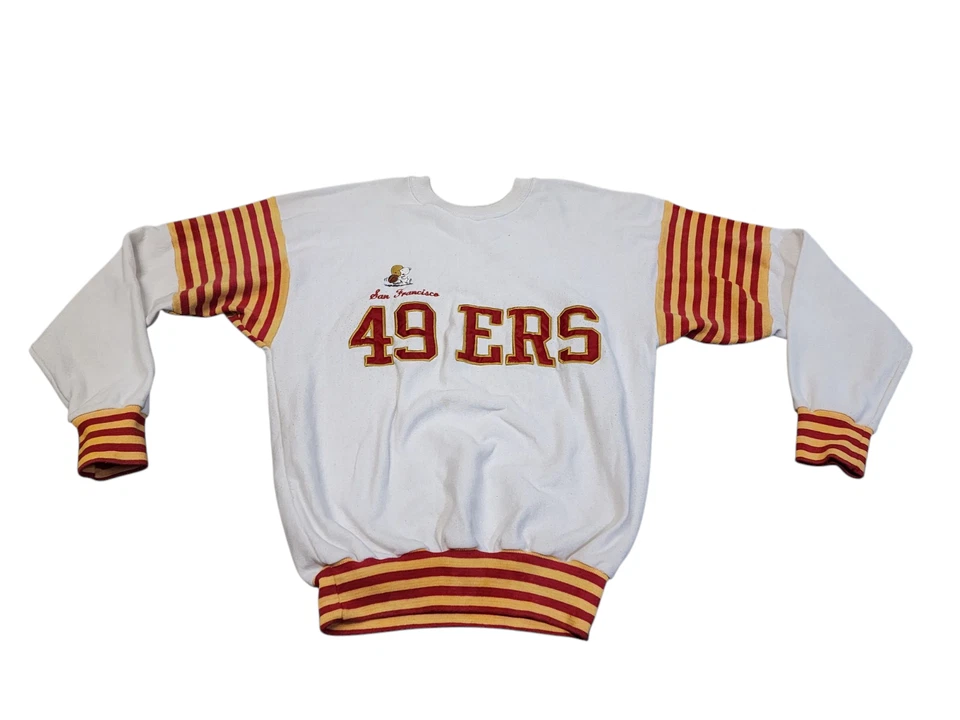 Sudadera vintage de fútbol americano Snoopy de los años 80 de los San Francisco 49ers talla M unisex Foto 1 de 4