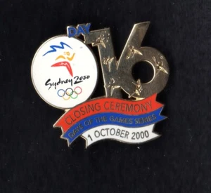 SYDNEY 2000 OLYMPIC GAMES. CLOSING CEREMONY PIN.16TH DAY OF THE GAMES.01/10/2000 - Picture 1 of 1