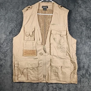 Humvee Utility Multi Pocket Vest Extra Large Tan Fishing Tactical Photography - Picture 1 of 11