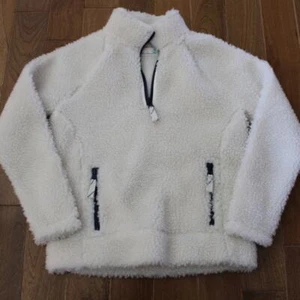 Boys Crewcuts Long Sleeve Off White Sherpa Quarter Zip Sweater Size 8 - Picture 1 of 6