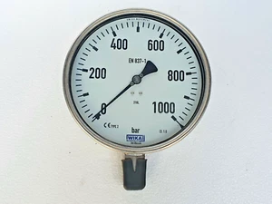 WIKA 232.50 Pressure Gauge 1000 Bar, 1/2" NPT, 6" Dial, Bourdon tube, 316L # NEW - Picture 1 of 8