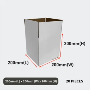 20 x Mailing Box 200 x 200 x 200mm Cube Shipping Packing Cardboard Box - Picture 1 of 7