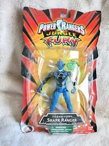 Figura Bandai Power Rangers Jungle Fury Sound Shark Blue Ranger (2007) nueva - Imagen 1 de 7