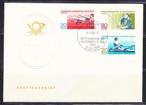 Germany DDR 1968 FDC Mi 1372-1374 Sc 1012-1014 World angling championships XX - Picture 1 of 1